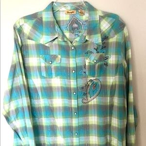 Wrangler Western Shirt size XXL
